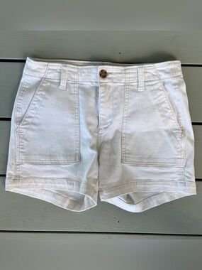 Liverpool of Los Angeles Off-White Cotton Shorts